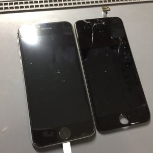iPhone6 ガラスパネル交換