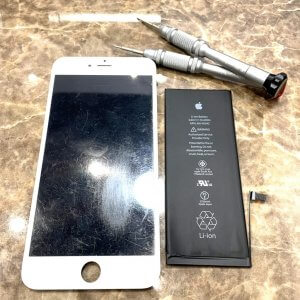 iPhone 6Sプラス 液晶、バッテリー交換
