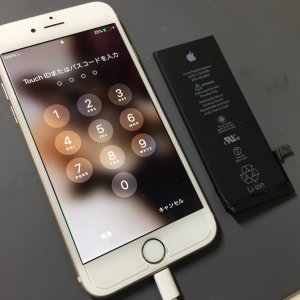 iPhone6　バッテリー交換
