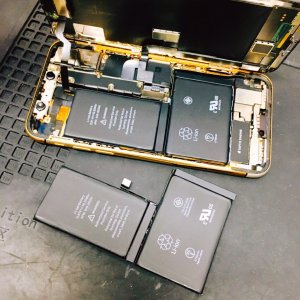 iphoneX バッテリー交換