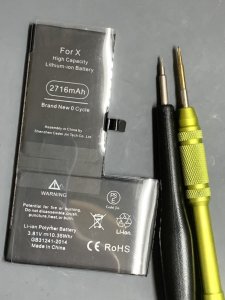 iPhoneX バッテリー交換