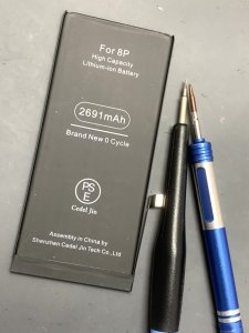 iPhone8plus バッテリー交換