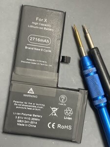 iPhoneX バッテリー交換