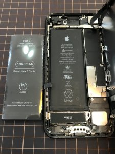 iPhone7 バッテリー