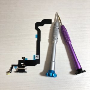 iPhoneXライトニング交換