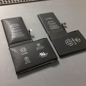 iPhoneX バッテリー膨張、交換