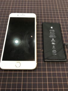 iPhone７＋バッテリー交換