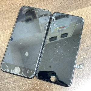 iPhoneSE2 ガラスパネル 交換修理