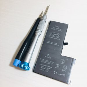 iPhoneX(アイフォンX)バッテリー交換