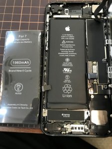 iPhone7 バッテリー交換