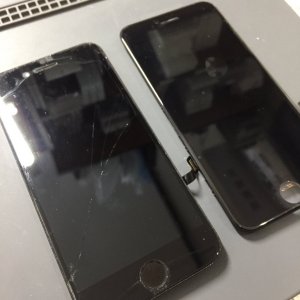 iPhone7 ガラスパネル交換