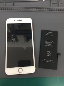 iPhone8Plus バッテリー交換