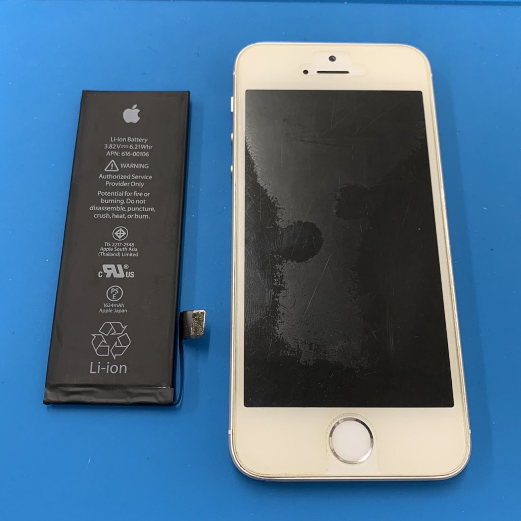 iPhone5SEバッテリー交換修理