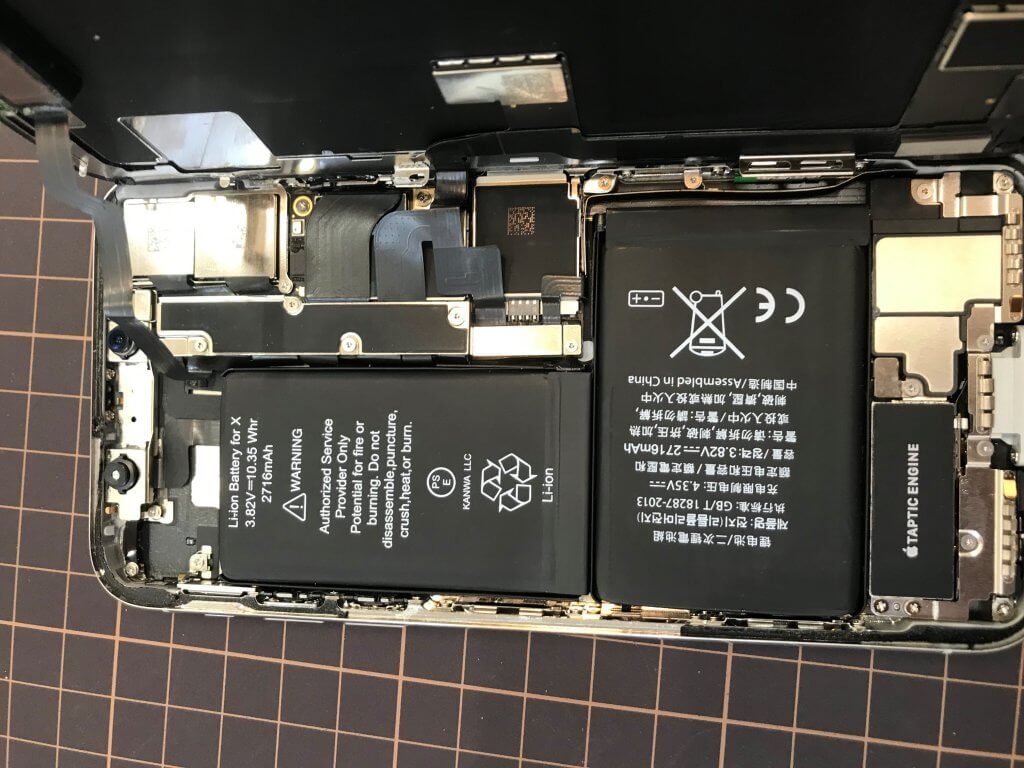 iPhoneX バッテリー交換