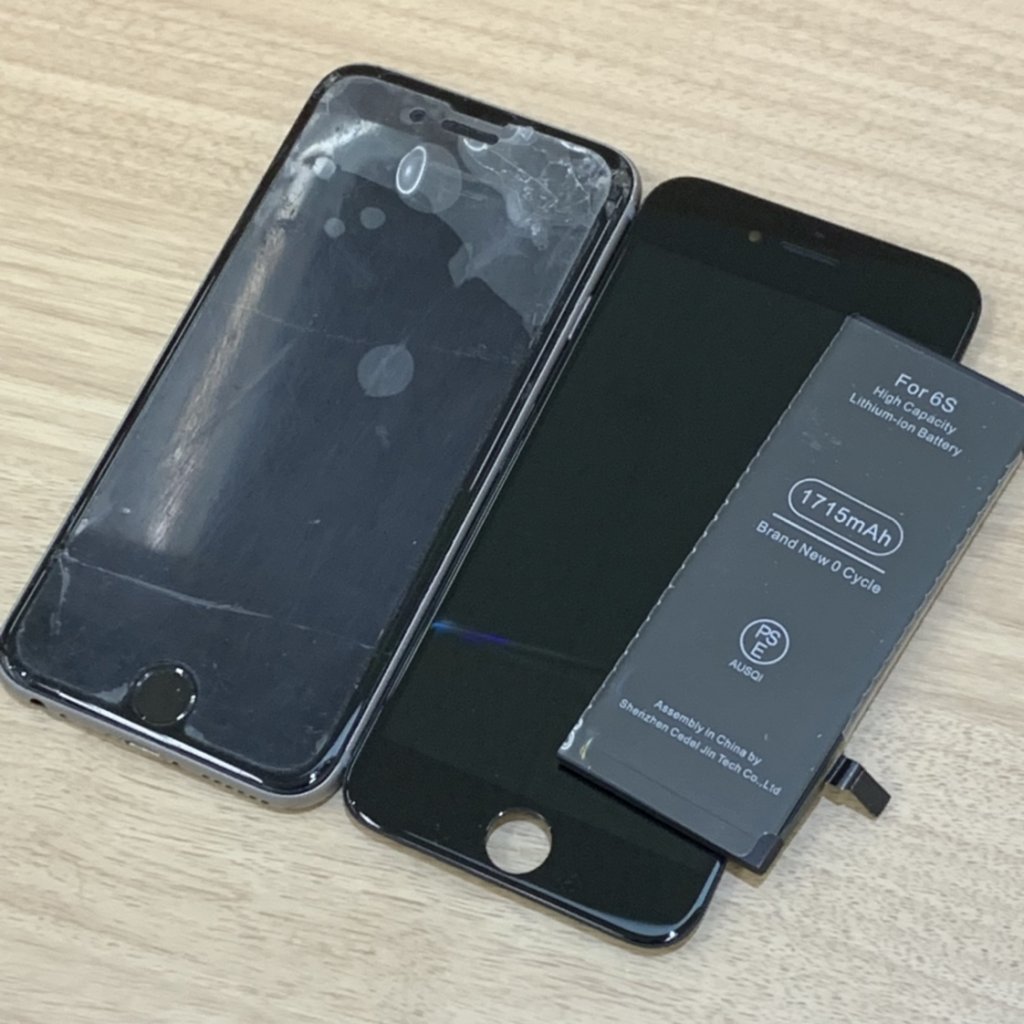 iPhone6S バッテリー パネル交換