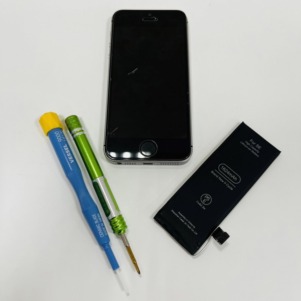 iPhoneSEバッテリー交換修理