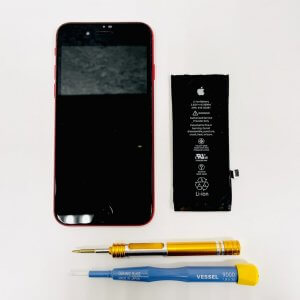 iPhoneSE2バッテリー交換修理