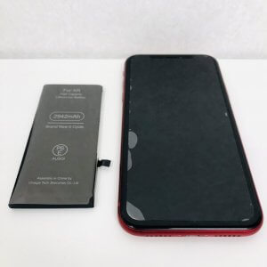 iPhoneXRバッテリー交換修理
