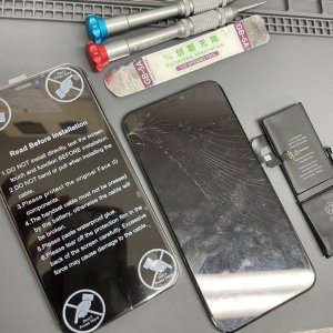 iphoneX バッテリー・液晶 同時修理