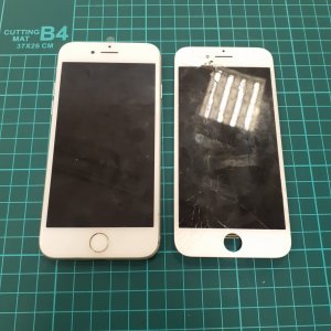 iPhone7 ガラスパネル交換
