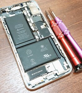 iPhoneX バッテリー交換　