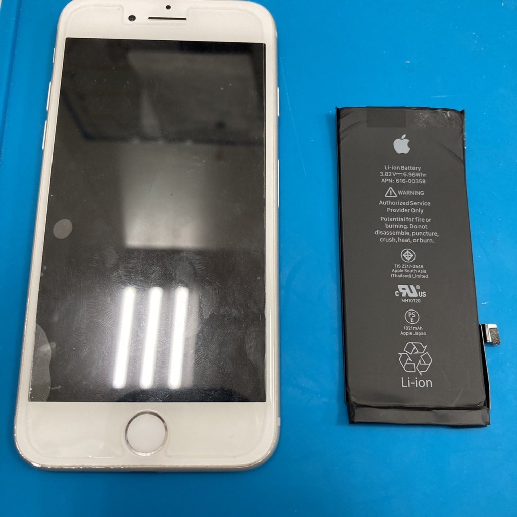 iPhone8 バッテリー交換