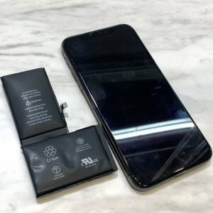 iPhoneX バッテリー交換 バッテリー膨張