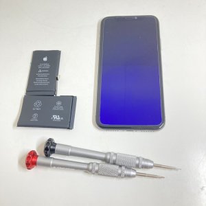 iPhoneXバッテリー