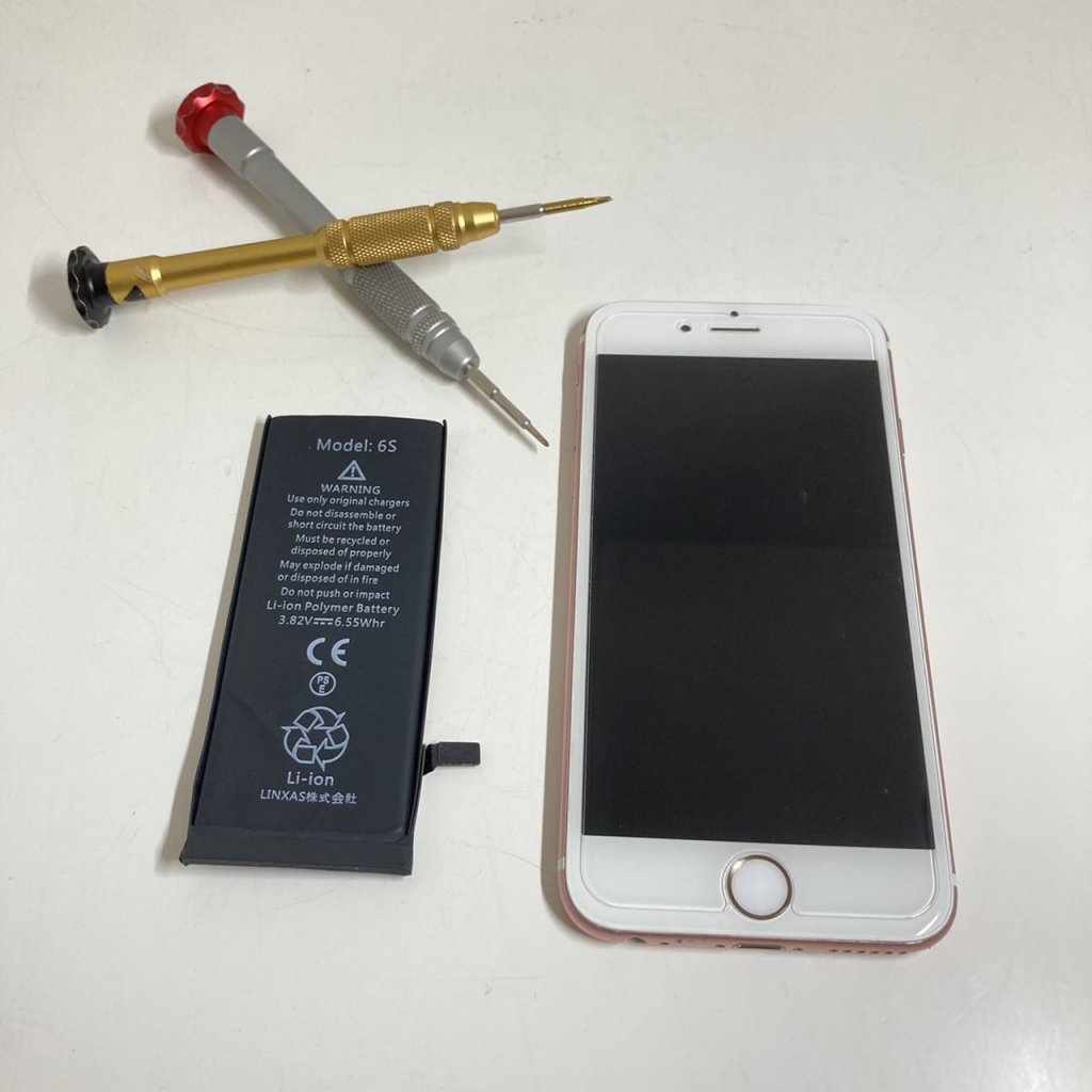 iPhone6Sバッテリー交換