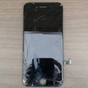 iPhone 7 ブラック 黒 液晶交換 破損 タッチ不良 映像チラつき