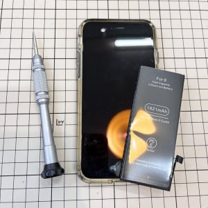 iPhone8 バッテリー交換