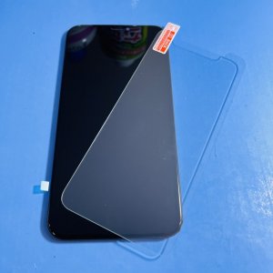iPhoneXS 永久保証の強化ガラス貼り付け