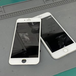 iPhone7 液晶交換と強化ガラス