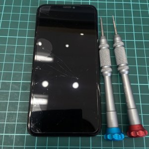 iPhoneX　フロントパネル交換＋バッテリー交換
