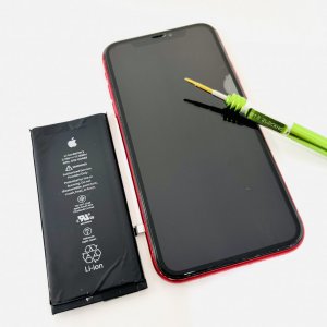 iPhoneXRバッテリー交換修理