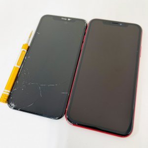 iPhoneXRフロントパネル交換修理