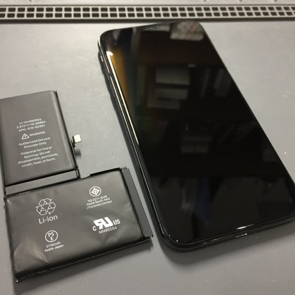 iPhoneX バッテリー交換
