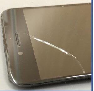 iPhone7落下して液晶変色→即日修理