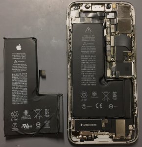 iPhoneX　バッテリー交換