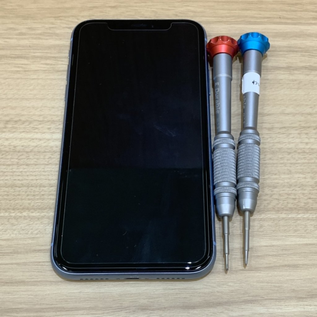 iPhoneXR パネル交換 強化ガラス張り替え