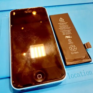 iPhone5c バッテリー交換