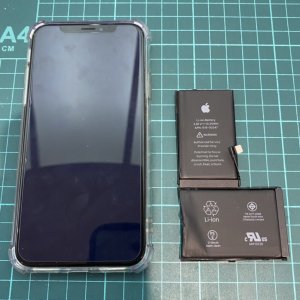 iPhoneX　バッテリー交換