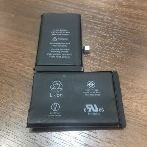 iPhoneX　バッテリー交換修理