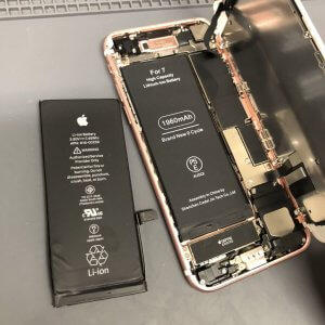 iPhone7 バッテリー交換
