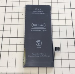 iPhone8 バッテリー交換
