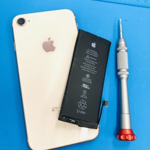 iPhone8 バッテリー交換修理