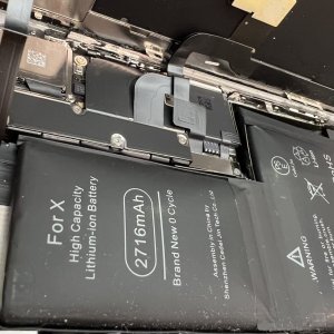 iPhoneX　バッテリー交換