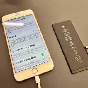 iPhone6SPlus バッテリー交換