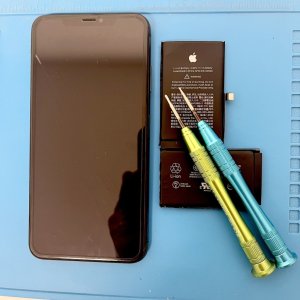 iPhoneXSmax バッテリー交換修理