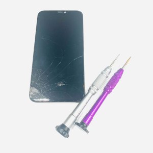 iPhoneX パネル交換修理　画面バキバキ
